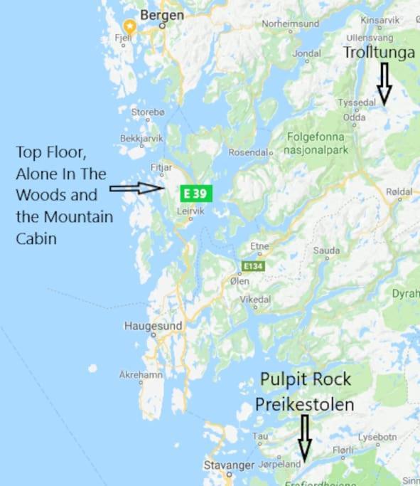 Topfloor Apartment Separate Entranc Nice View Stord Fitjar Exteriör bild